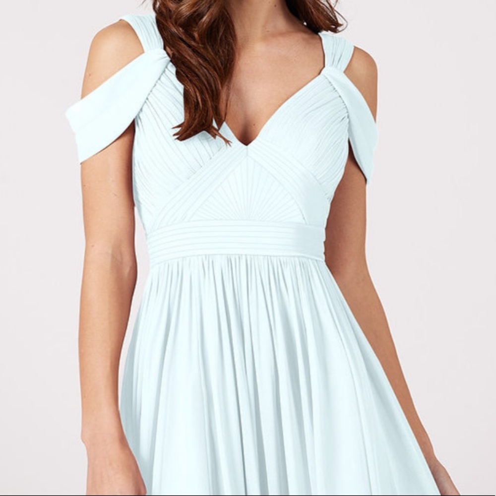 Azazie Calla Bridesmaid Dress - Mist - NWT